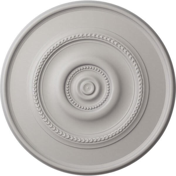 Ekena Millwork Traditional Reece Ceiling Medallion (Canopies up to 5 7/8"), 24 3/8"OD x 1 1/8"P, Ultra Pure White CM24REUWF - main